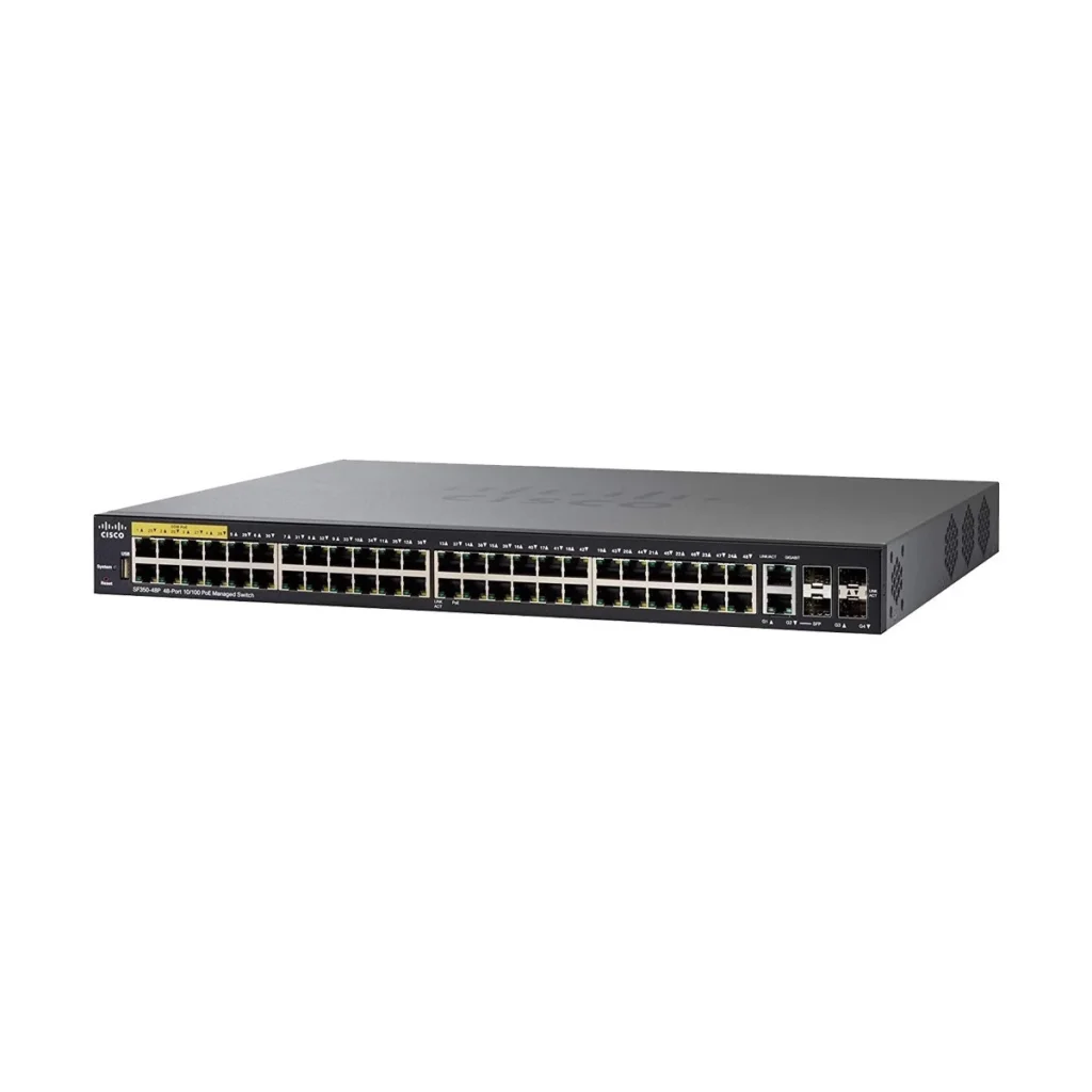 Cisco SF350-48P 48-Port 10/100 PoE Managed Switch #SF350-48P-K9-EU
